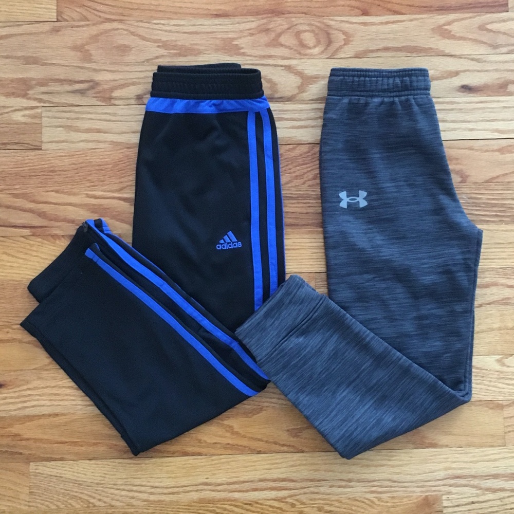 2 Pairs of Size 7 Pants - Under Armour and Adidas